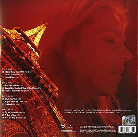 Diana Krall - Live In Paris - Plak (2LP) (Ambalajında)