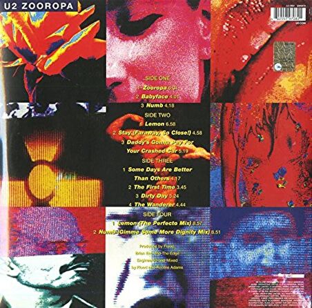 U2 - Zooropa "Remastered" (2 Plak)  