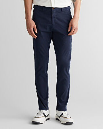 GANT Erkek Lacivert Slim Fit Pantolon