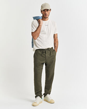 GANT Erkek Yeşil Relaxed Fit Pantolon