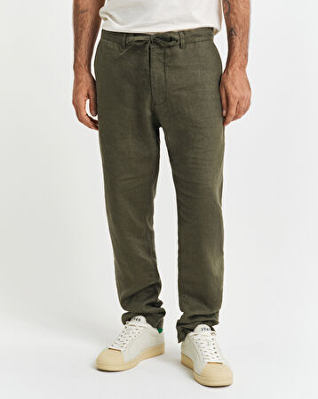 GANT Erkek Yeşil Relaxed Fit Pantolon