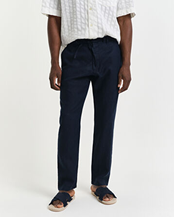 GANT Erkek Lacivert Relaxed Fit Pantolon