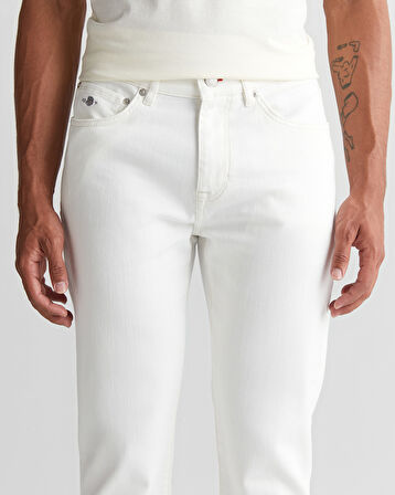 GANT Erkek Krem Regular Fit Pantolon