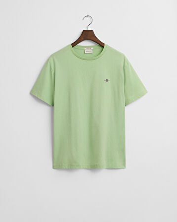 GANT Erkek Yeşil Regular Fit Bisiklet Yaka T-Shirt