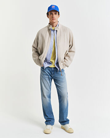 GANT Erkek Sarı Regular Fit Bisiklet Yaka T-Shirt