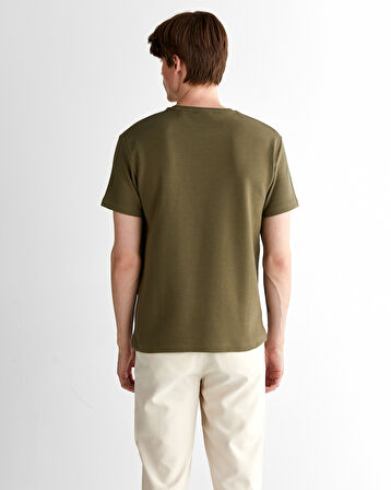 GANT Erkek Yeşil Regular Fit Bisiklet Yaka T-Shirt