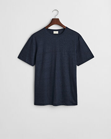 GANT Erkek Lacivert Regular Fit Bisiklet Yaka T-Shirt