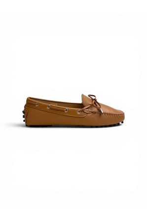 Kadın Hakiki Deri Loafer – Taba Yumuşak Tabanlı Babet