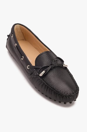 Kadın Loafer Ayakkabı Hakiki Deri Siyah Deri