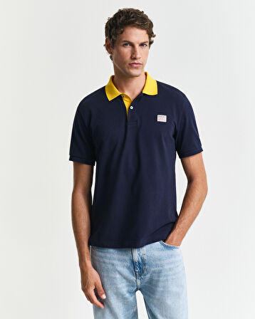 GANT Erkek Lacivert Regular Fit Polo