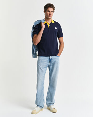 GANT Erkek Lacivert Regular Fit Polo