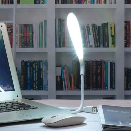 Roichil® USB Girişli 14 Ledli 3 Kademeli Dokunmatik Masa/Kitap Okuma Lambası Ledi Beyaz