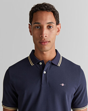 GANT Erkek Lacivert Regular Fit Polo