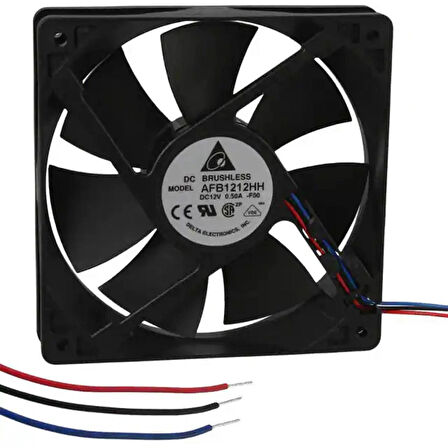  DELTA AFB1212HH M105 DC 12V 0.50A 120x120x25mm Soğutma Fanı