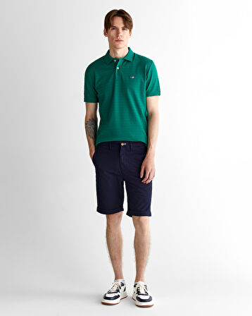 GANT Erkek Yeşil Regular Fit Çizgili Polo