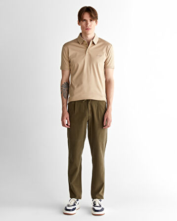 GANT Erkek Bej Slim Fit Polo