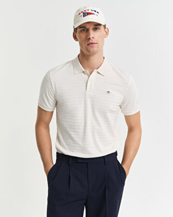 GANT Erkek Krem Regular Fit Polo