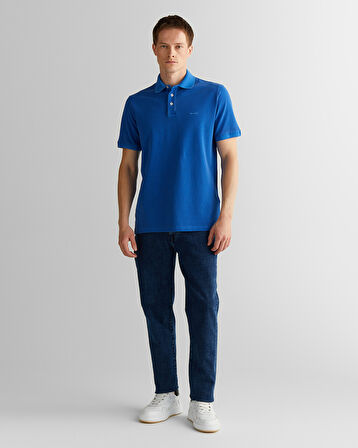 GANT Erkek Lacivert Regular Fit Polo