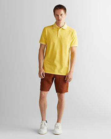 GANT Erkek Sarı Regular Fit Polo