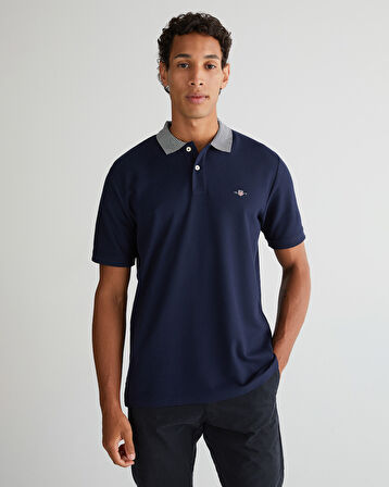 GANT Erkek Lacivert Regular Fit Polo