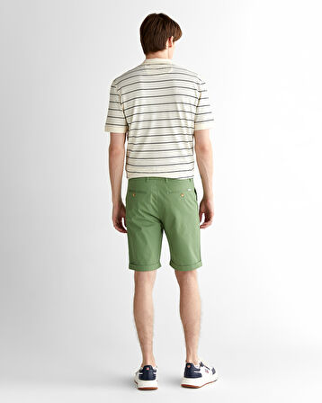 GANT Erkek Yeşil Slim Fit Şort