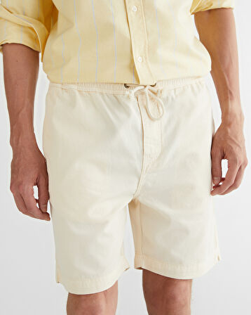 GANT Erkek Krem Regular Fit Şort