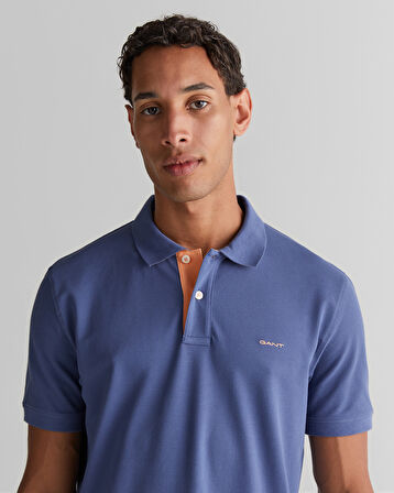 GANT Erkek Lacivert Regular Fit Polo
