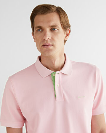 GANT Erkek Pembe Regular Fit Polo