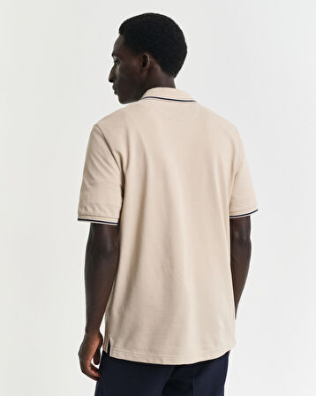 GANT Erkek Bej Regular Fit Polo