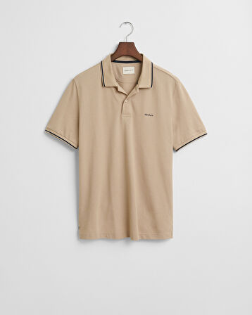 GANT Erkek Bej Regular Fit Polo
