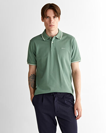 GANT Erkek Yeşil Regular Fit Polo
