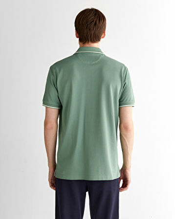 GANT Erkek Yeşil Regular Fit Polo