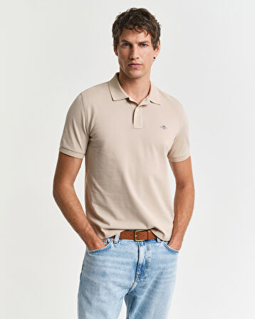 GANT Erkek Bej Regular Fit Polo