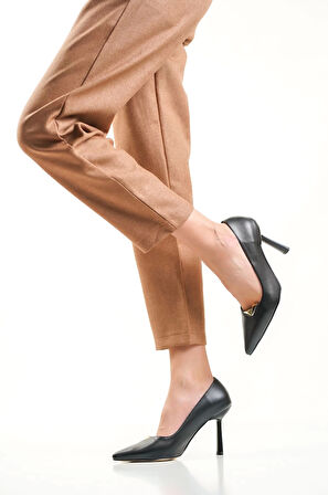 Kadın İnce Topuklu Siyah Stiletto Ayakkabı
