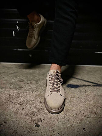 Terzi Bey Yüksek Taban Günlük Ayakkabı 044 Vizon Süet