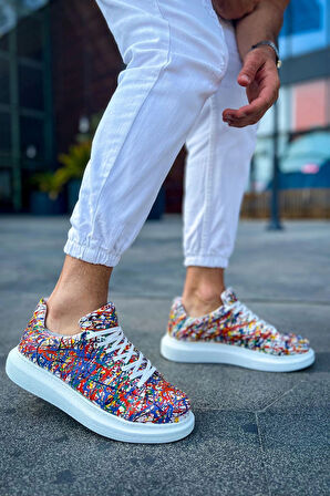 TB254 CBT Pittura Erkek Ayakkabı 537 CRAZY SPLUSH BEYAZ