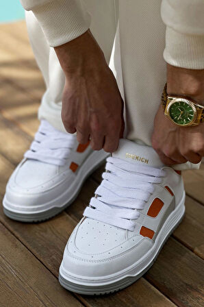 TB2410 CBT Avax  Erkek Spor Ayakkabı Beyaz/Turuncu