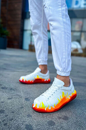 TB254 CBT Pittura Erkek Ayakkabı 535 KIRMIZI ALEV