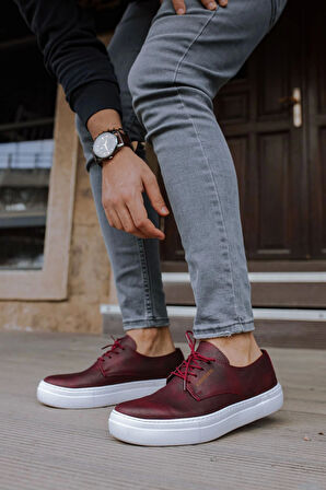 TB005 CBT Pıttı Erkek Ayakkabı BORDO