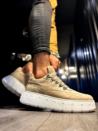 Terzi Bey Yüksek Taban Günlük  Ayakkabı 600 Vizon