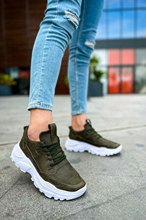 TB089 CBT Low Top Lace Up Erkek Ayakkabı HAKI