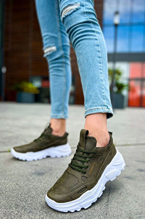 TB089 CBT Low Top Lace Up Erkek Ayakkabı HAKI