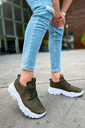 TB089 CBT Low Top Lace Up Erkek Ayakkabı HAKI