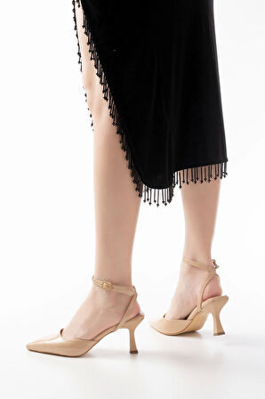 Nut Rugan Günlük 7 Cm Topuklu Kadın Ayakkabı