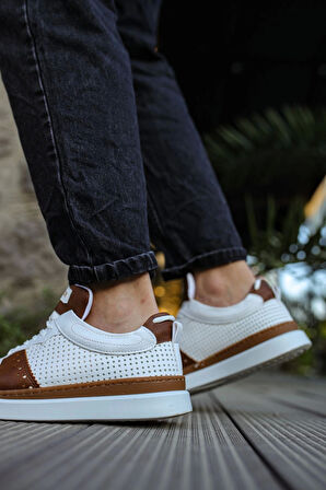 TB201 CBT Hercules Erkek Ayakkabı TABA/BEYAZ