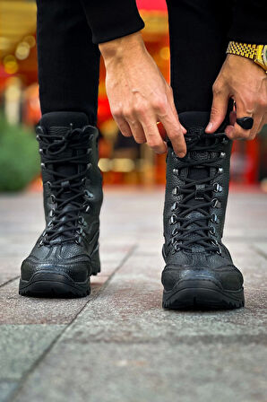 TB051 RST Scalatore Erkek Bot SIYAH