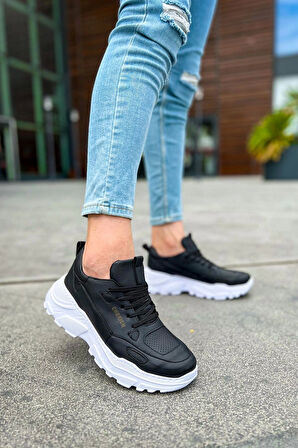 TB089 CBT Low Top Lace Up Erkek Ayakkabı SIYAH