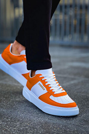 TB087 FBT Kenton Erkek Ayakkabı Beyaz/Turuncu