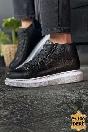 TB258 DBT Roma Deri Erkek Bot SIYAH