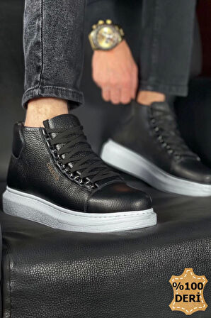 TB258 DBT Roma Deri Erkek Bot SIYAH